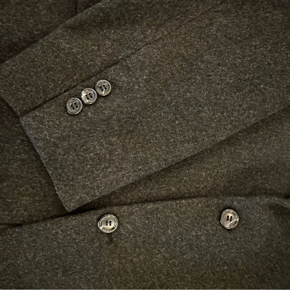 Pronto Uomo Dark Charcoal Two-Button Sport Coat 100% Cashmere 44R